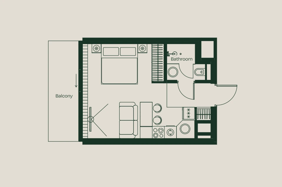 Studios floor plan